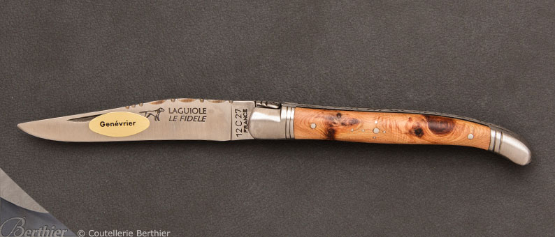 Couteau de poche Laguiole 11cm Genévrier par Le Fidèle