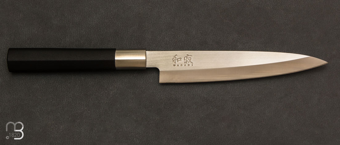 Couteau Japonais KAI Wasabi Black - Yanagiba 15 cm - 6715Y