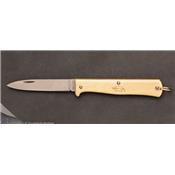 Small brass folding carbon steel knife Mercator ref 10-701 rg par OTTER