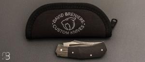   Couteau " Small Inglorious " custom par David Breniere - Fibre de carbone et Elmax