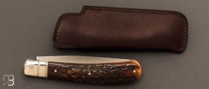 Couteau " Yatagan " RWL-34 et bois de cerf par Romain Alvarez