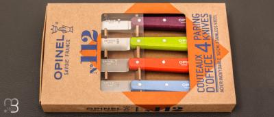 Coffret de 4 couteaux Opinel N°112 couleurs acidulées