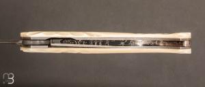 Couteau " 1515 " collection " Primitive " par Manu Laplace - Os de renne