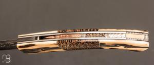 Couteau " 1515 collection Zulu " par Manu Laplace - Ivoire de mammouth et Palmier