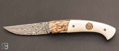  Couteau " 1515 collection Zulu " par Manu Laplace - Os et Palmier