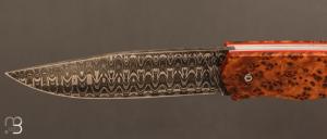  Couteau "1820" par MARGRITA David - MisterBull - Damas et Loupe de Thuya