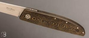   Couteau " 450# " par Des Horn - Fatcarbon "Unigold" et Nitrobe 77