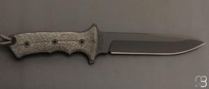   Couteau 7'' GREEN BERET par Chris Reeve - CPM Magnacut et Black canvas micarta