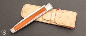   Couteau " APEX " custom de Lionel Lalague - Micarta et RWL34