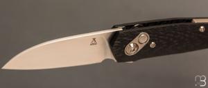   Couteau " AROS " custom de Jens Anso -Fibre de carbone et RWL34