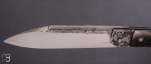   Couteau  " Rouennais " de Martin Mougeot Bohers - Corne de buffle et C130