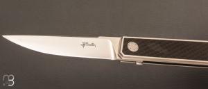   Couteau " Apocalypse " custom par Jean-Pierre Martin - Fibre de carbone et lame en RWL34