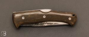 Couteau  " Attila " lock-back pliant de Citadel - Micarta et XC75