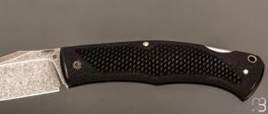 Couteau " BAD ASS " custom lock-back par Raphaël Durand - G-10 et RWL34