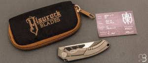    Couteau " BRB4 V1 #56 " par Jan Ole Blaurock - Blaurock Blades - Titane et RWL34