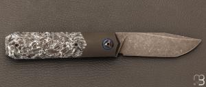    Couteau " Barlow " custom par Romain Lopez - Fatcarbon et lame en RWL34