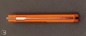  Couteau  "  Basic " G10 orange "pocket clip" de Jean Pierre Martin