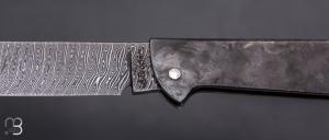    Couteau " Basic Higo " slipjoint custom par Anthony Brochier - Damas