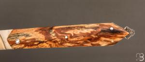  Couteau Laguiole en Aubrac modèle "Bee Back” bois d'Aubrac