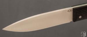   Couteau " Blackcat " custom par David Breniere - Fibre de carbone et 90McV8