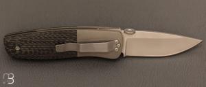Couteau " Bobcat " custom liner-lock par Marty Young - Titane et lame en CPM 154