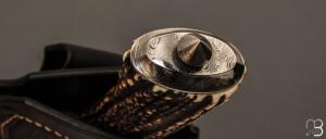  Couteau " Bowie Sub hilt  " de Samuel Lurquin - Damas et cerf sambar