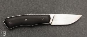   Couteau " Brimbelle " Liner-Lock flipper par Louis Contat - Ébène et 14c28N