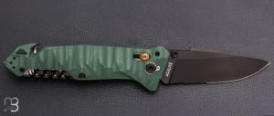 Couteau pliant C.A.C. " MN400 Commando " Marine Nationale - PA6 FV vert kaki