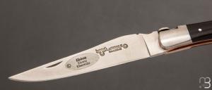  Couteau " Cœur" Laguiole en Aubrac 12 cm - Ebène