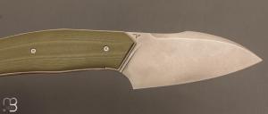    Couteau " Liner Lock XL " custom par David Lespect - G10 et RWL34