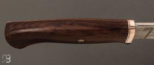 Couteau" Chasse " par Gianni Miozza - Lame damas