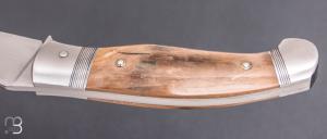   Couteau " Corniaud " custom de Jérôme Bellon - Ivoire de Mammouth