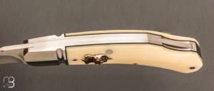   Couteau " Fox #0 Lock Back" par Aleksandr Vetrov - Micarta / M390