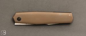   Couteau " Frame-Lock custom " par Florian Dreyer FD-Knives - Titane et RWL34