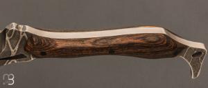 Couteau " Hades " par Opus Knives - N690 projections acides et bocotte
