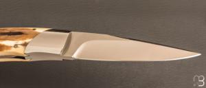 Couteau " Hunter " fixe par Schuyler Lovestrand - Ivoire de morse