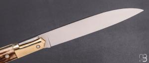    Couteau " Issoire " custom de Jérôme Bellon - Bois de cerf et RWL34