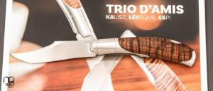  Couteau  "  KaLevEs " lock back artisanal de Cyril Kalisz - Koa et RWL-34