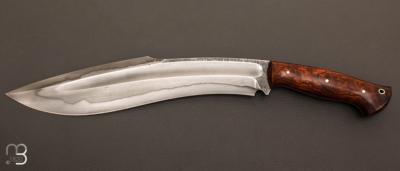  Couteau  "  Kukri " custom bois de fer et W5 par Milan Mozolic
