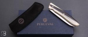  Couteau " L08 " par Atelier Perceval - Corne de zébu et 19c27