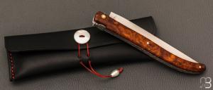    Couteau " Laguiole 14 cm " fait main par Jérôme Latreille - Ironwood et 14c28N
