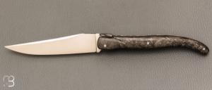    Couteau " Laguiole Dark Vador 13 CM " de Jérôme Lamic - Fatcarbon® et 14C28N