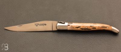 Couteau Laguiole en Aubrac 12 cm en crote de mammouth