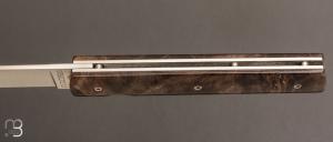  Couteau " Le Français "  par Atelier Perceval - Loupe de peuplier noir stabilisée et 19C27