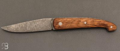    Couteau "Le Passager" de Pierre Thomas - Atelier Odae - Chêne brun microbillé