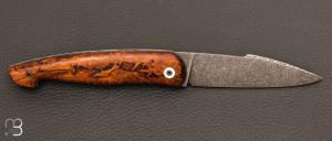 Couteau " Le Passe-Temps " custom de Pierre Thomas - Atelier Odae - Bois de fer