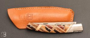    Couteau " Le Thiers Pirou 12cm " par Goyon Chazeau - Marqueterie
