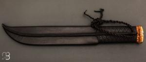    Couteau " Leuku " de chasse de Pekka Tuominen - Bouleau madré