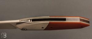    Couteau " Liner lock " custom par Samuel Jugieau - Micarta et lame en RWL34