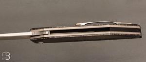    Couteau " Liner lock " custom par Samuel Jugieau - Fibre de carbone et lame en RWL34